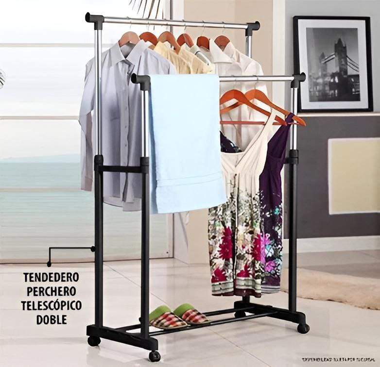 Organizador de Ropa Doble Riel